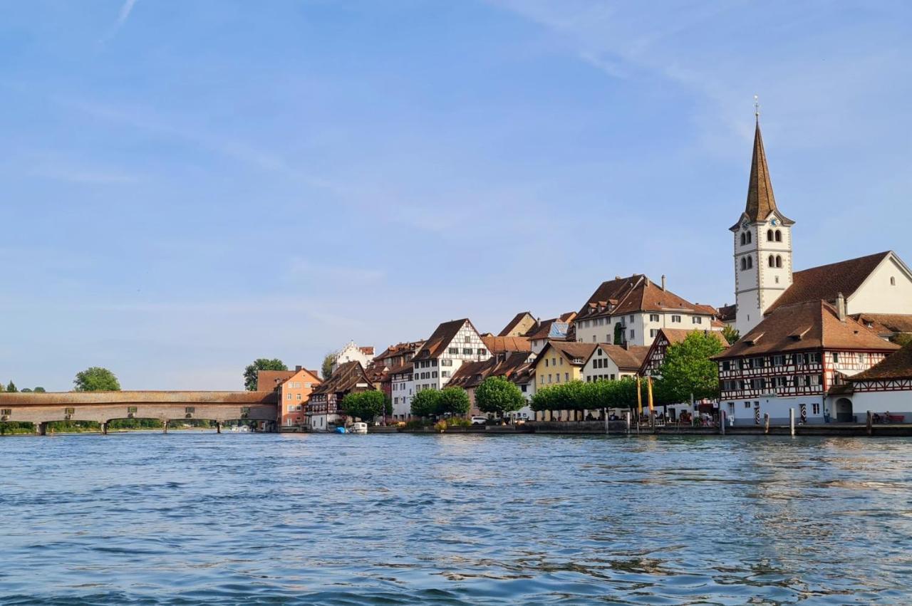 Ferienwohnung Rheinblick In Buesingen -Keine Monteure- Busingen Luaran gambar