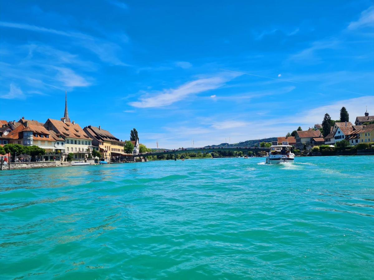 Ferienwohnung Rheinblick In Buesingen -Keine Monteure- Busingen Luaran gambar